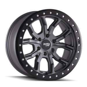 DIRTY LIFE Dual Tek DT1 Satin Graphite Black Lip 18x9
