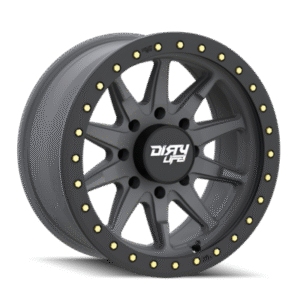 DIRTY LIFE Dual Tek DT2 Satin Graphite Black Lip 17x9
