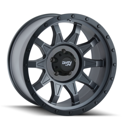 DIRTY LIFE ROADKILL Matte Gunmetal Black Lip 15x7