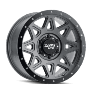 DIRTY LIFE THEORY Matte Gunmetal Black Lip 18x9
