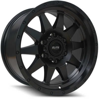 RACELINE 937 COMBAT Matte Black 17x9