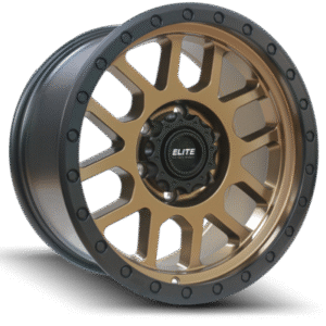 ELITE DETROIT Bronze Black Lip 17x9