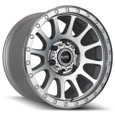 ELITE PODIUM Silver Machined 17x9