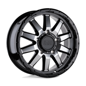 Black Rhino Hard Alloys EXCURSION GLOSS BLACK W/ MIRROR FACE 17x7.5