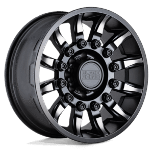 Black Rhino Hard Alloys MISSION MATTE BLACK W/ MACHINED TINT 20x9