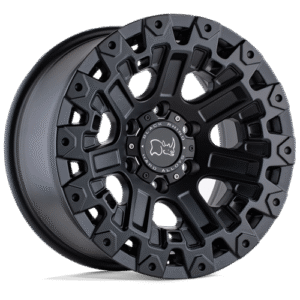 Black Rhino Hard Alloys OZARK MATTE BLACK 17x9.5
