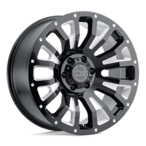 Black Rhino Hard Alloys PINATUBO GLOSS BLACK MILLED 20x12