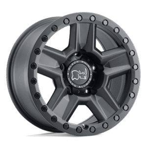 Black Rhino Hard Alloys RAVINE MATTE BLACK 17x8.5