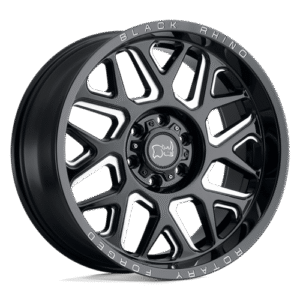 Black Rhino Hard Alloys REAPER GLOSS BLACK & MILLED 20x9.5