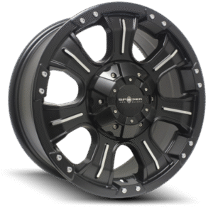 SPYDER SP-06 Satin Black Machined 16x7