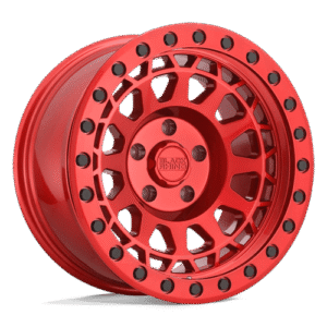 Black Rhino Hard Alloys PRIMM CANDY RED W/ BLACK BOLTS 17x9