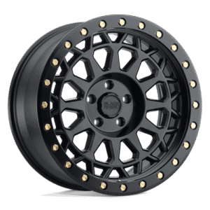Black Rhino Hard Alloys PRIMM MATTE BLACK W/ BRASS BOLTS 20x9.5