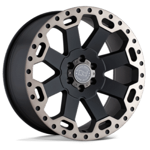Black Rhino Hard Alloys WARLORD MATTE BLACK W/ MACH DARK TINT 18x8
