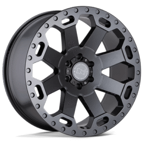 Black Rhino Hard Alloys WARLORD MATTE GUNMETAL 18x8