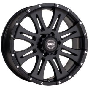 CSA Raptor Large Cap Satin Black 16x8