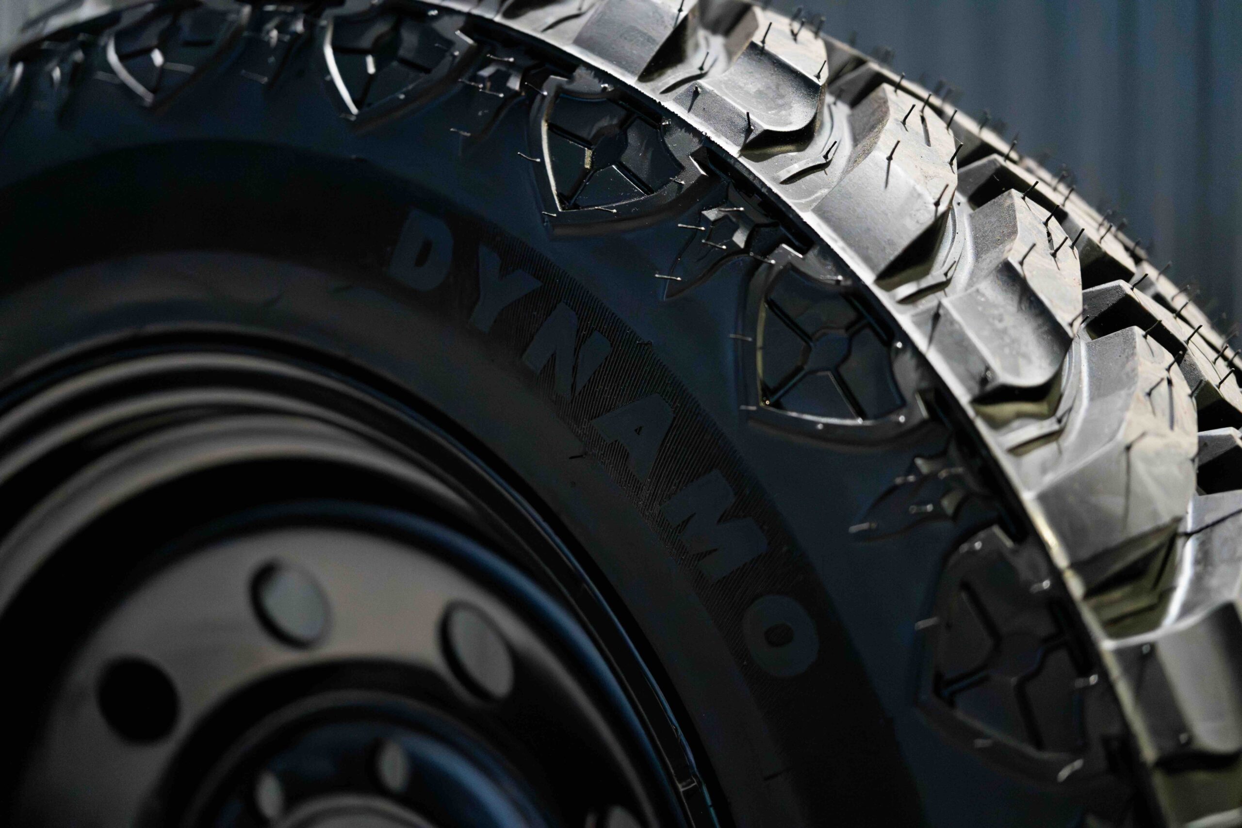 Tyre tread close-up