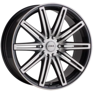 CSA Nitrous Gunmetal Black Machined Face 14x6