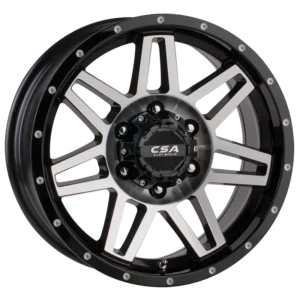 CSA Renegade Gloss Black Machined Face 17x8
