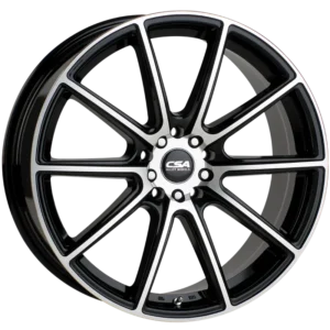 CSA Chicane Gloss Black Machined Face 19x8